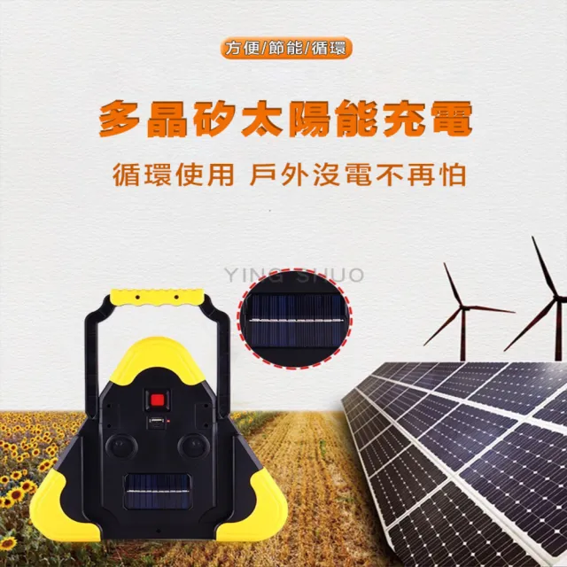 【YING SHUO】三角警示燈 露營燈 LED(車禍 警示牌 安全保命 停車反光)