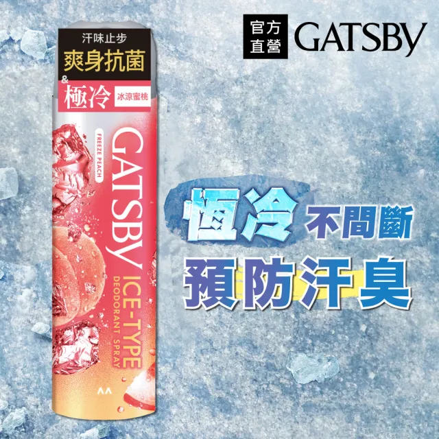 【GATSBY】冰漩爽身噴霧216ml(3款涼感任選)