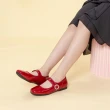 【FAIR LADY】日本京都聯名 HAPPYFACE 法式復古鑽釦瑪莉珍平底鞋(櫻桃、5B2861)