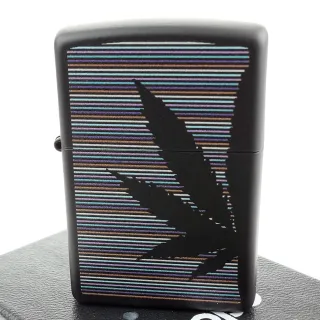 【Zippo】美系~Cannabis Design-大麻葉圖案打火機