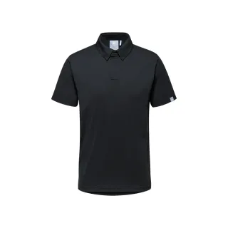 【Mammut 長毛象】Active Polo Shirt AF Men 針織Polo短袖衫 男款 黑色 #1017-03830