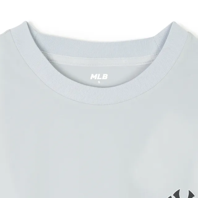 【MLB】小Logo長袖大學T 紐約洋基隊(3AMTB0541-50GRL)