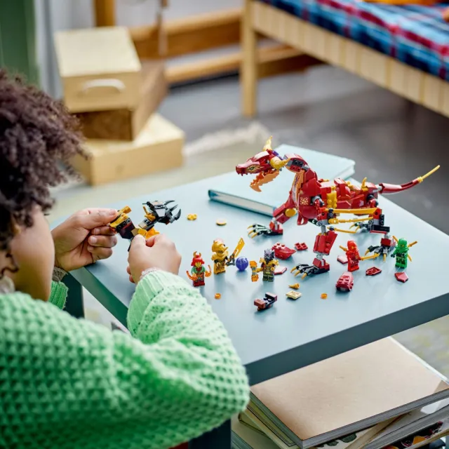 【LEGO 樂高】旋風忍者系列 71793 變形熔岩龍(忍者積木 兒童玩具)