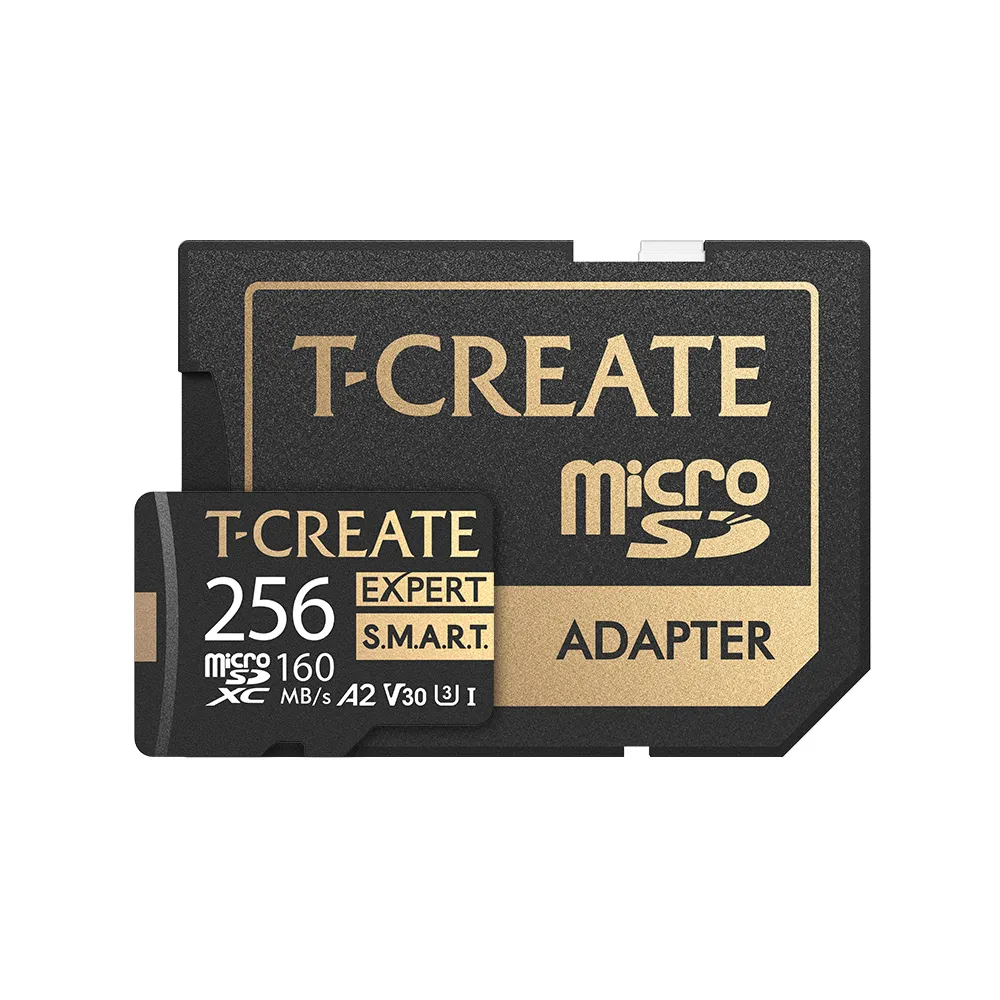 【Team 十銓】T-CREATE EXPERT S.M.A.R.T. Micro SDXC 256GB 記憶卡(含轉卡+終身保固)