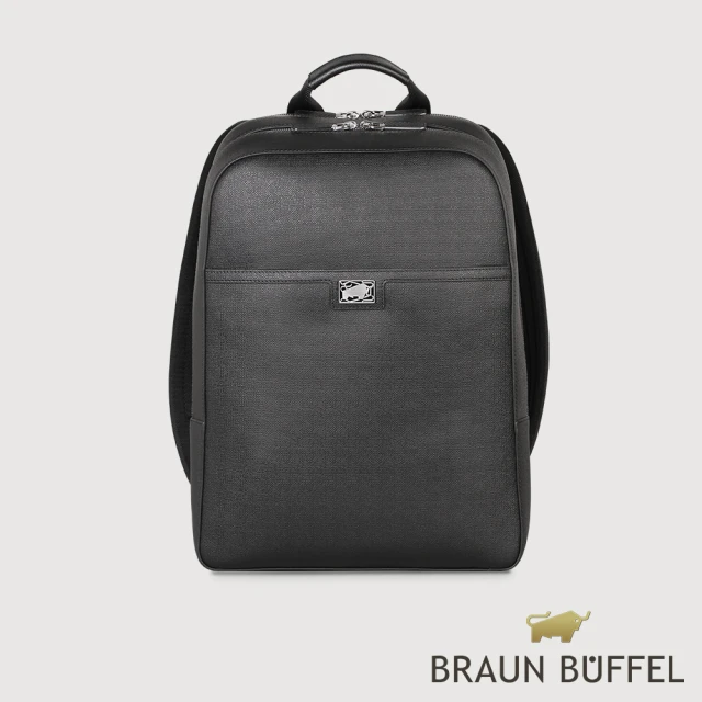 BRAUN BUFFEL 德國小金牛 台灣總代理 安德勒 後背包-黑色(BF531-73-BK)