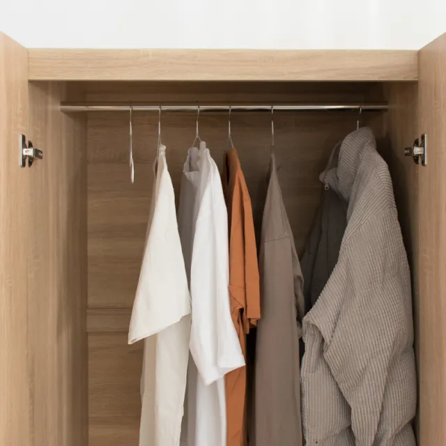 【IDEA】薩斯3X7尺拉門木質收納衣櫃/衣櫥(2開3抽/2色任選)