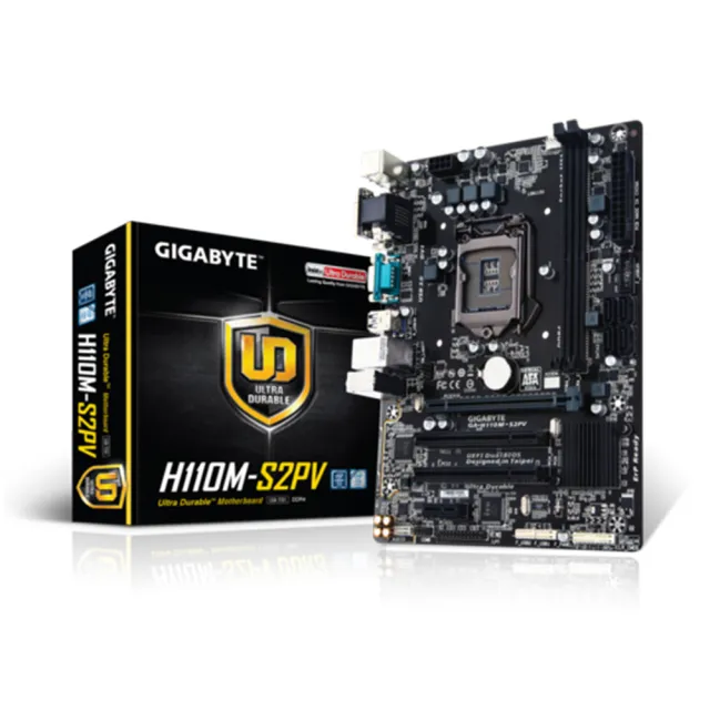 【GIGABYTE 技嘉】H110M-S2PV 主機板+技嘉 GP-P550B 550W(組合1-2)