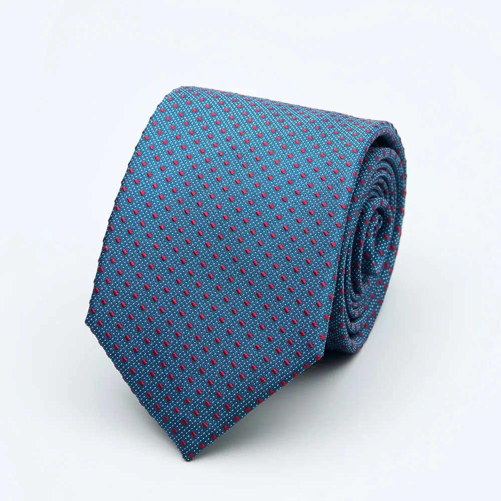 【SST&C 換季７５折】藍色幾何窄版領帶1912403022