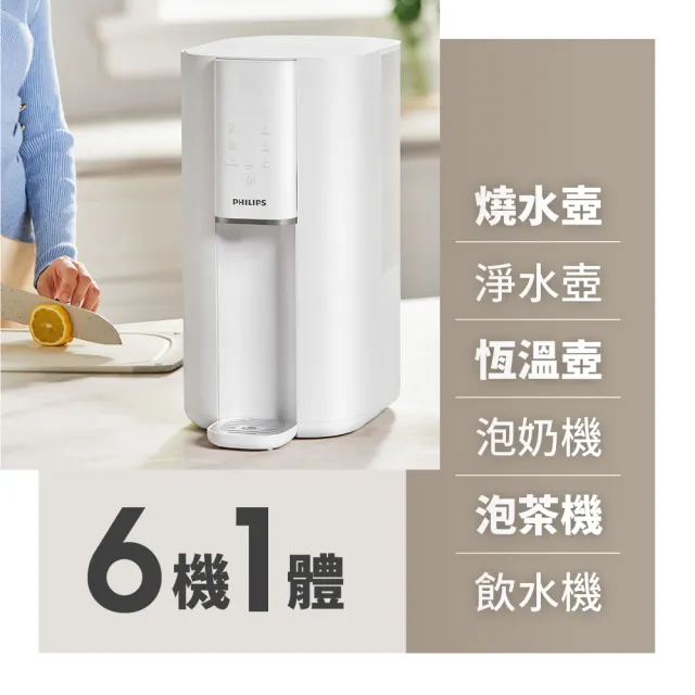 【Philips 飛利浦】航太淨化零衰減超淨化RO瞬熱淨水機ADD6901BK(+專用濾芯ADD541)