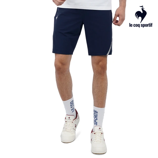 【LE COQ SPORTIF 公雞】運動基礎針織運動短褲 男款-3色-LWT81581