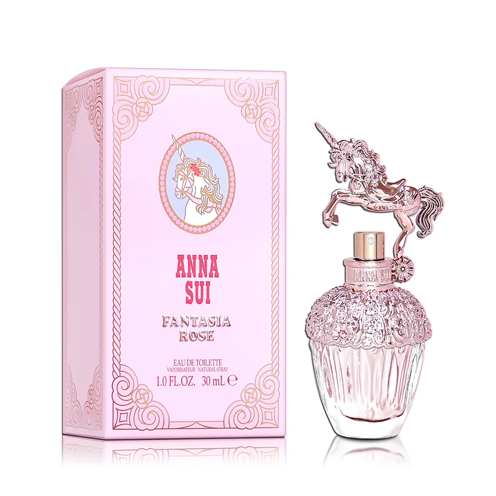 【ANNA SUI 安娜蘇】Fantasia Rose 玫瑰花舞獨角獸女性淡香水 30ml(專櫃公司貨)