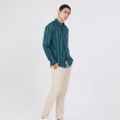 【JOHN HENRY】純棉休閒格紋襯衫-綠色