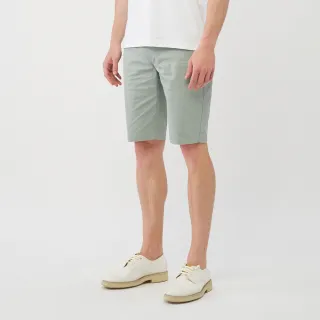 【GIORDANO 佐丹奴】男裝彈力冰冰短褲(59 沼地綠)