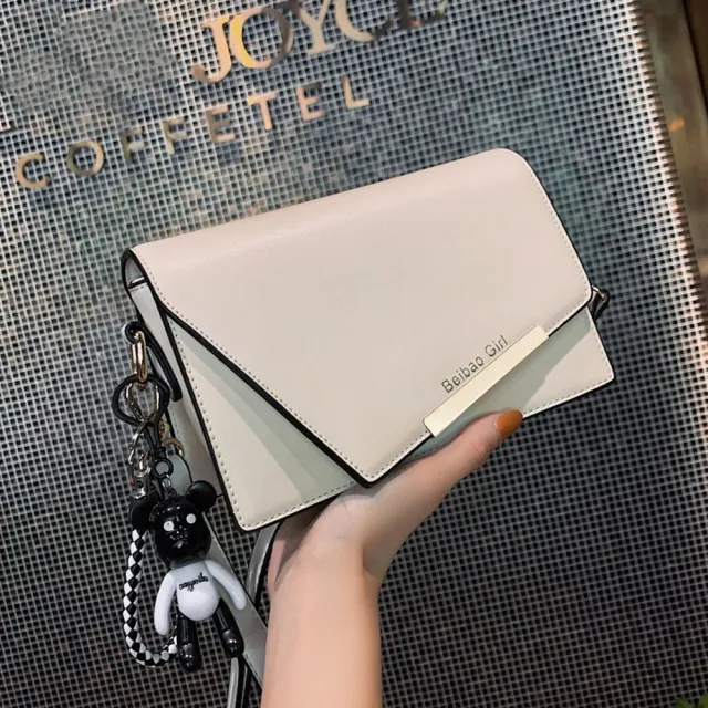 【巴黎精品】側背包皮革肩背包托特包帆布包波士頓包女包包(時尚簡約通勤小方包2色a1ev28)