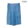 【Diffa】美型剪裁設計五分短褲-女