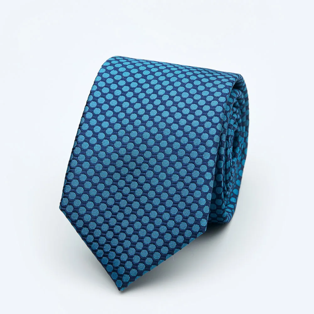 【SST&C 換季７５折】藍色圓點窄版領帶1912403001