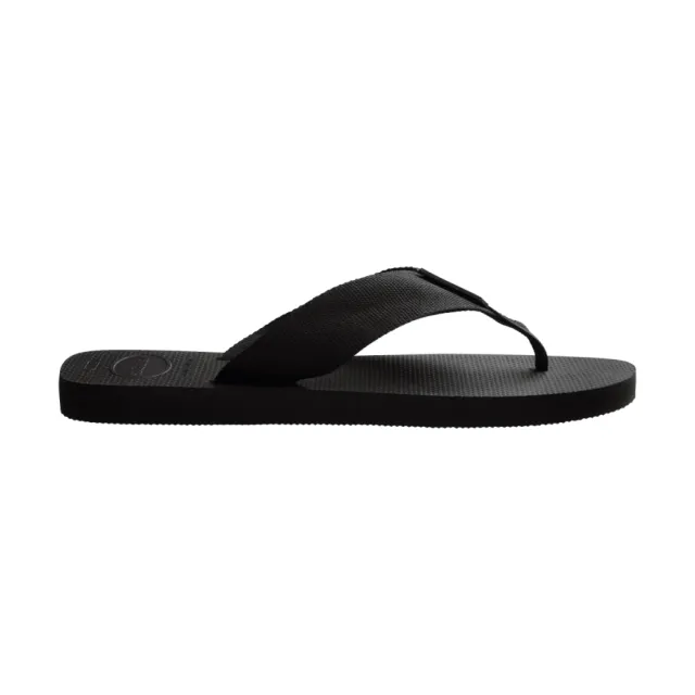 【havaianas 哈瓦仕】拖鞋 男鞋 夾腳拖 寬帶 編織鞋帶 Urban Basic Material 黑 4148427-0090M(哈瓦士)