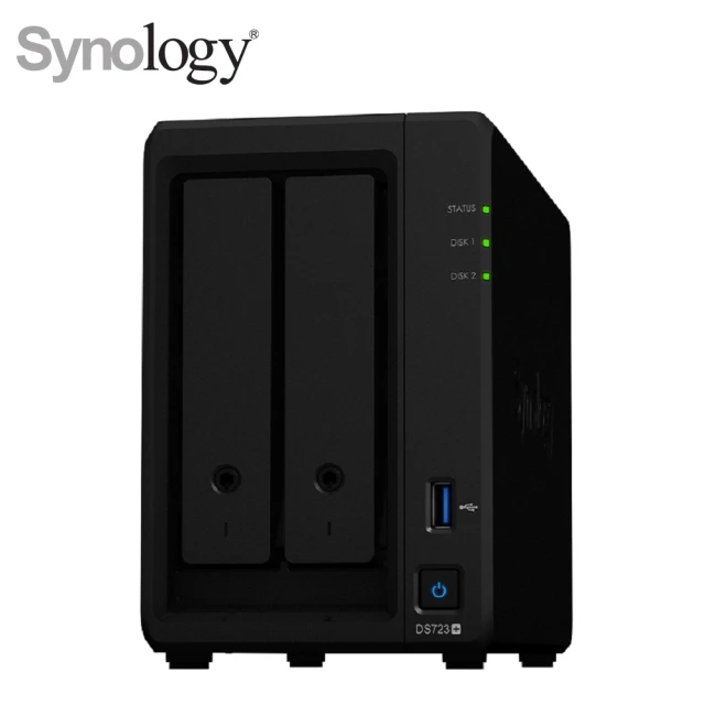 【Synology 群暉科技】搭 東芝 10TB x2 ★ DS723+ 2bay NAS 網路儲存伺服器