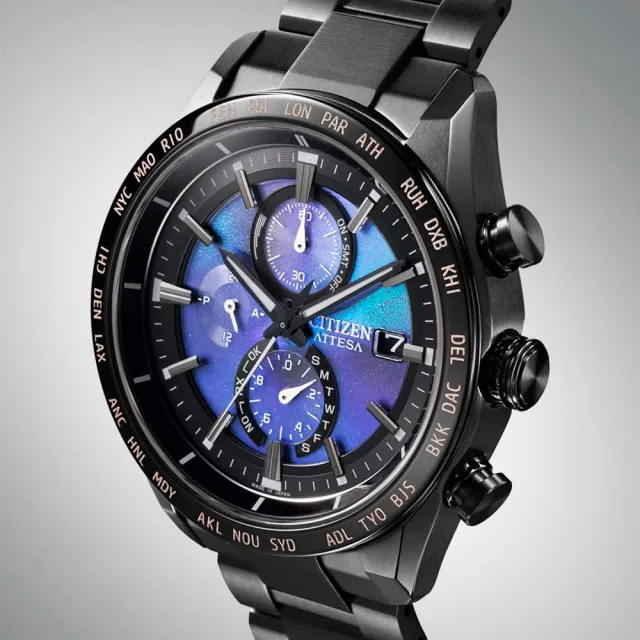 【CITIZEN 星辰】GENTS系列 韋禮安配戴款 電波對時 鈦金屬 光動能計時腕錶 禮物推薦 畢業禮物(AT8285-68Z)