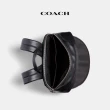 【COACH蔻馳官方直營】經典Logo印花WEST背包-青銅色硬體/炭黑色/黑色(2736)