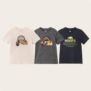 【Roots】大童款-精選Roots 經典海狸logo短袖T恤(多款可選)