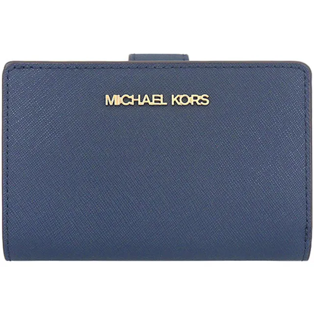 【Michael Kors】JET SET TRAVEL防刮皮扣式拉鍊中夾(2色)