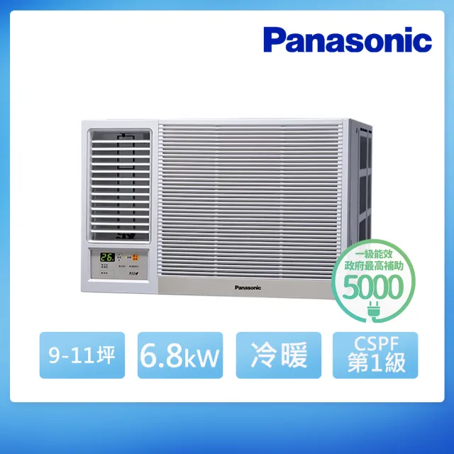 【Panasonic 國際牌】9-11坪 R32 一級能效變頻冷暖窗型左吹式冷氣(CW-R68LHA2)