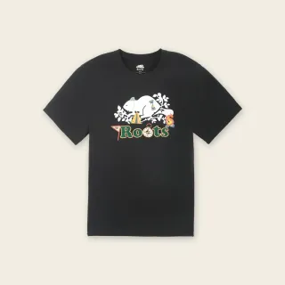 【Roots】Roots 男裝- ROOTS CAMP修身短袖T恤(黑色)