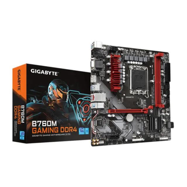 【GIGABYTE 技嘉】B760M GAMING DDR4 主機板+索泰 RTX4060 8GB SOLO 顯示卡(組合7-7)