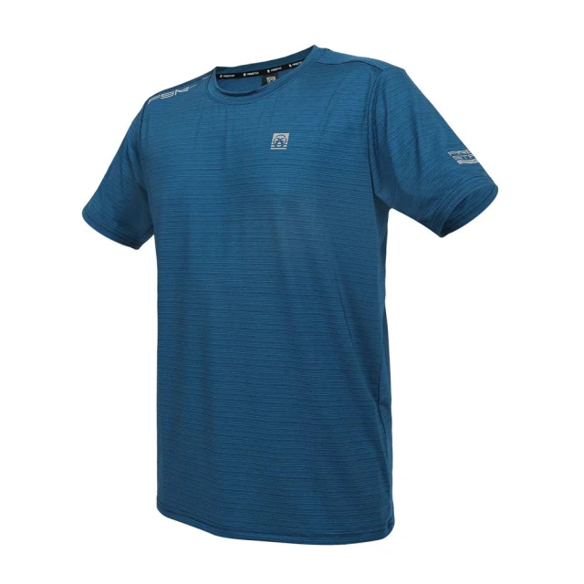 FIRESTAR 男冰感圓領短袖T恤-慢跑 路跑 涼感 運動 上衣 反光(D4630-98)