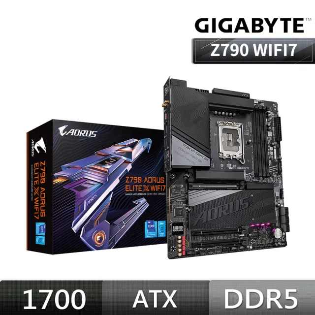 【GIGABYTE 技嘉】技嘉 Z790 AORUS ELITE X WIFI7 主機板(主機板)