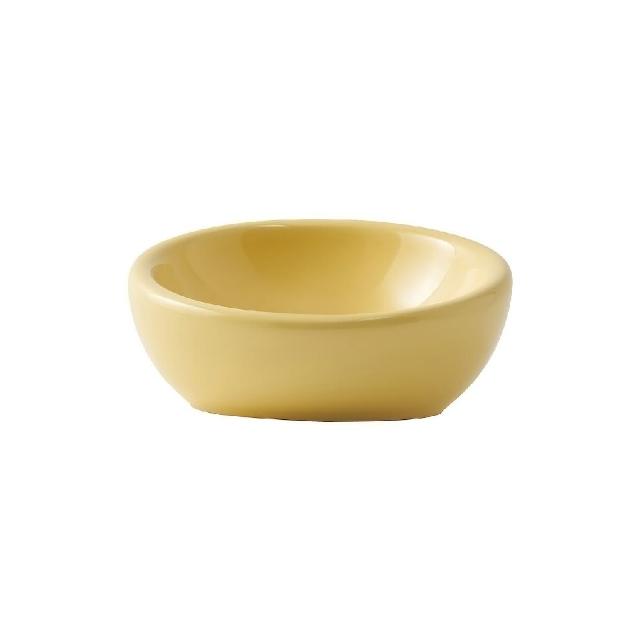 【MUJI 無印良品】炻器寵物碗/大/淺黃(直徑約170mm)