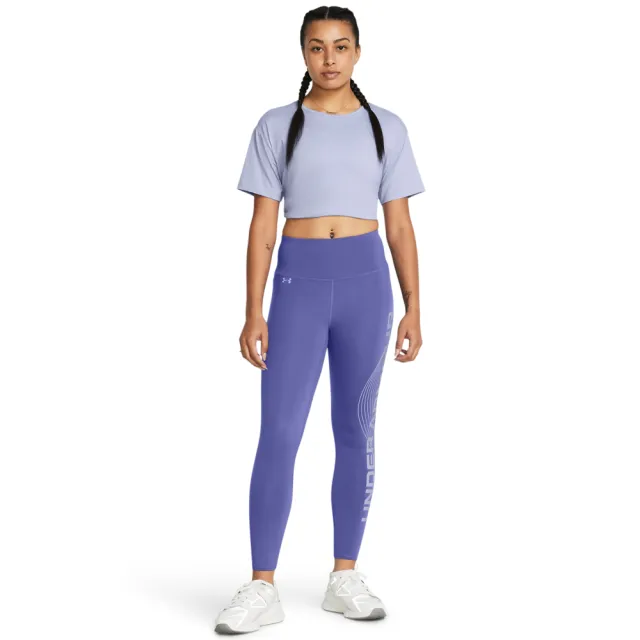 【UNDER ARMOUR】UA 女 Motion Branded 緊身九分褲_1377087-561(紫色)