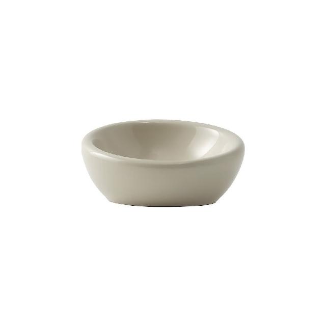 【MUJI 無印良品】炻器寵物碗/中/灰米(直徑約148mm)