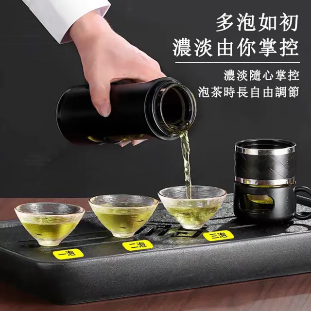 【居然好日子】茶杯 茶水分離杯 泡茶杯 泡茶水壺 茶壺 濾茶杯子 隨身茶杯 泡茶(520ML 大容量水杯 過濾茶水)