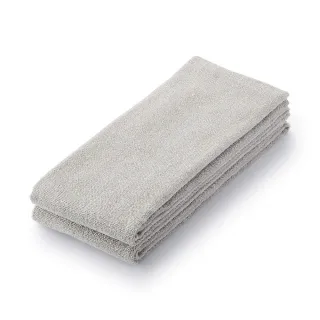 【MUJI 無印良品】棉圈絨長型毛巾/2入組/淺灰(34*110cm)