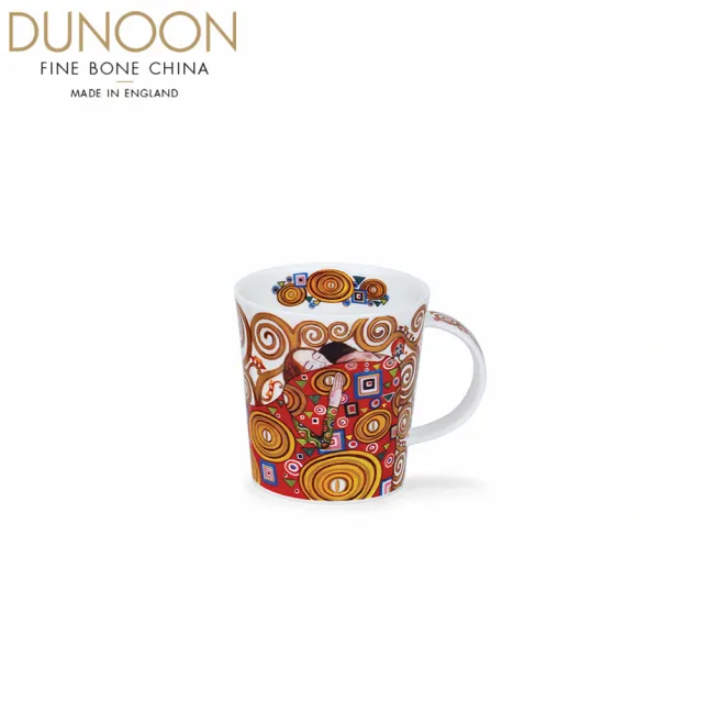 【DUNOON】演繹克林姆骨瓷馬克杯-擁抱-320ml(100%英國製 居禮名店獨家代理)