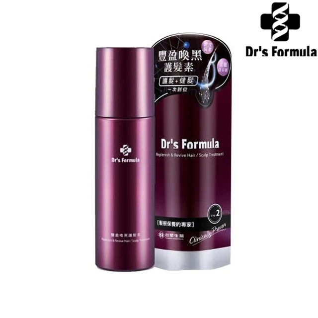 【Dr’s Formula 台塑生醫】強健逆齡豐盈喚黑護髮素250g-2入(台塑生醫 來自長庚醫學團隊)