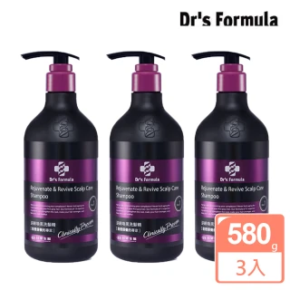 【Dr’s Formula 台塑生醫】強健逆齡喚黑洗髮精580g x3入(台塑生醫 來自長庚醫學團隊長庚醫學團隊)