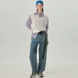 【OUWEY 歐薇】斜衩小直筒牛仔褲(藍色；S-L；3242228606)
