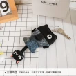 【KIRO 貓】小黑貓與金魚 鋪棉防刮 鑰匙包(820297)