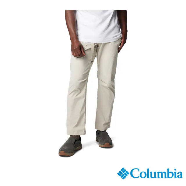 【Columbia 哥倫比亞 官方旗艦】男款-Landroamer™超防曬UPF50防潑快乾長褲-卡其(UAE14140KI/IS)