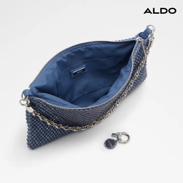 【ALDO】DARLINGSIDE-設計風格鍊條肩背包-女包(藍色)