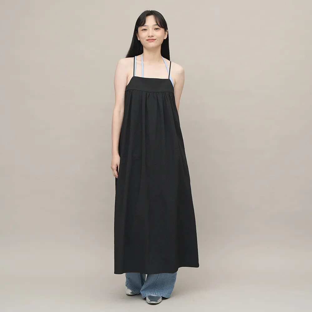 【plain-me】SAAKO 吸濕排汗泡泡紗細肩帶洋裝 SAA5018-241(女款 共3色 吸濕排汗 細肩帶 洋裝)