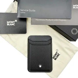 【MONTBLANC 萬寶龍】匠心系列 2卡式卡夾 適用於設有磁吸系統iPhone系列(MagSafe 129226)
