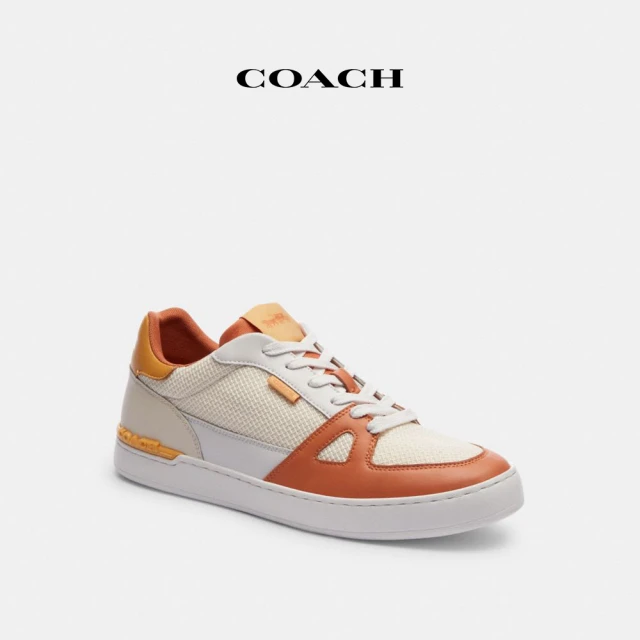 COACH 官方直營CLIP運動鞋-蜂巢色/淡橙色(CR872)
