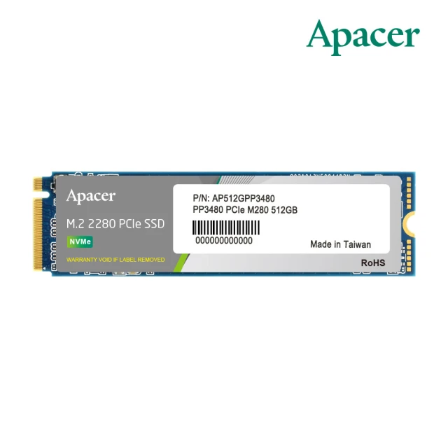 Apacer 宇瞻 PP3480 M.2 PCIe 512G