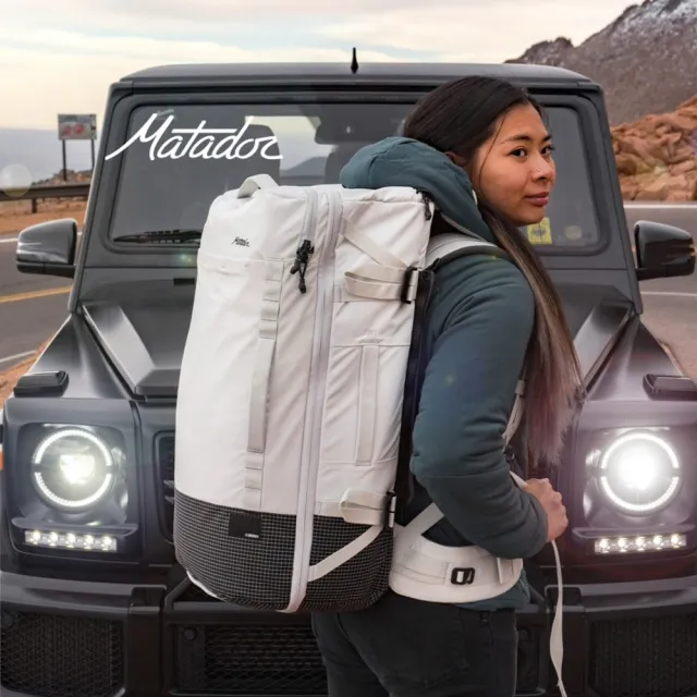 【Matador 鬥牛士】雙11 GlobeRider45 Travel Backpack 環球探索壯遊背包45L - 灰白色(