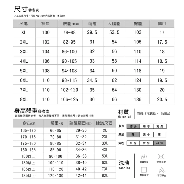 【Billgo】*現貨*SGS認證XL-8XL】超彈力速乾鬆緊褲-2款3色 運動春夏長褲(130kg可穿、零著感、機能)