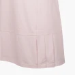 【PING】女款抽象字短袖收腰連身洋裝-卡其(吸濕排汗/抗UV/GOLF/連身裙/高爾夫球衫/RA23126-75)